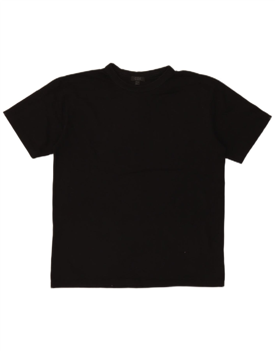 Cos Herre T-Shirt Top Lille Sort Bomuld