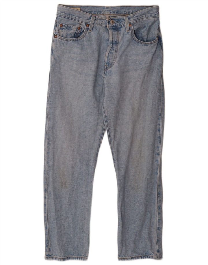 LEVI'S Herre 501 Straight Jeans W28 L26 Blå Bomuld