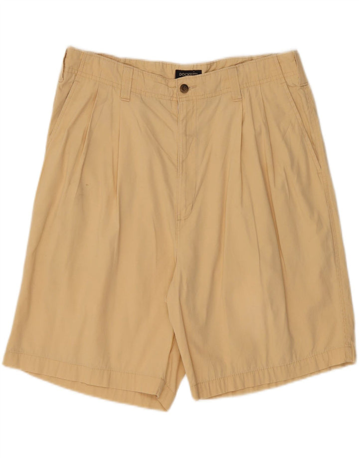 DOCKERS Mens Pegged Chino Shorts W36 Large Beige Cotton Vintage Dockers and Second-Hand Dockers from Messina Hembry 