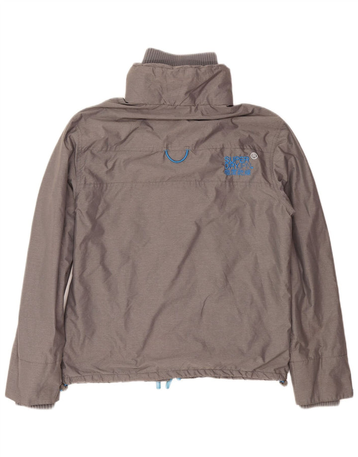Superdry Herre Windcheater Sherpa Windbreaker Jacket UK 38 Medium Grey Nylon