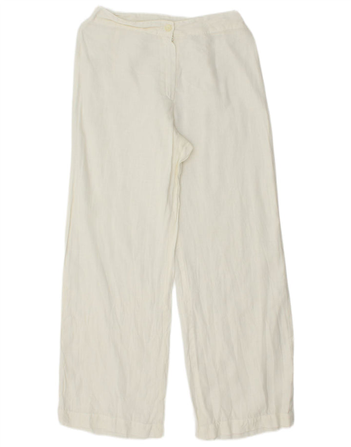 VINTAGE Womens Straight Chino Trousers W28 L29 Off White