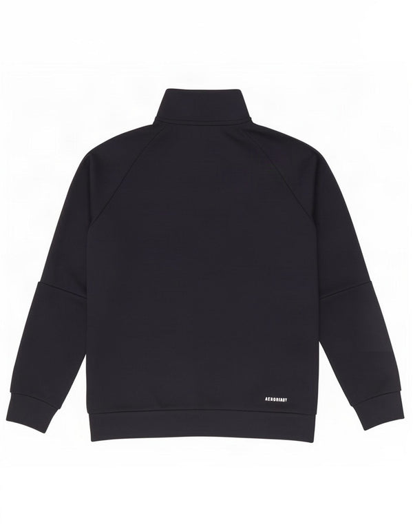 Adidas Boys Aeroready Træningsdragt Topjakke 9-10 År Sort Polyester