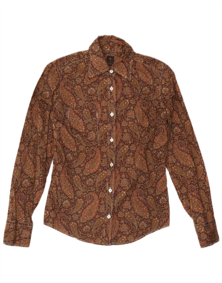 Coast Dameskjorte IT 42 Medium Brun Paisley