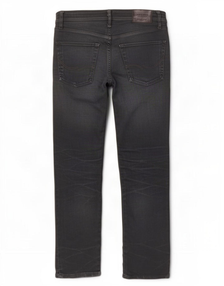 Jack & Jones Straight Jeans til mænd W32 L32 Marineblå Bomuld
