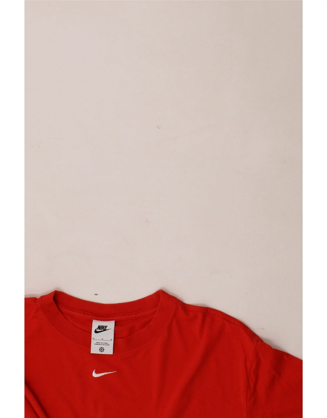 NIKE Mens T-Shirt Top Medium Red Cotton Vintage Nike and Second-Hand Nike from Messina Hembry 