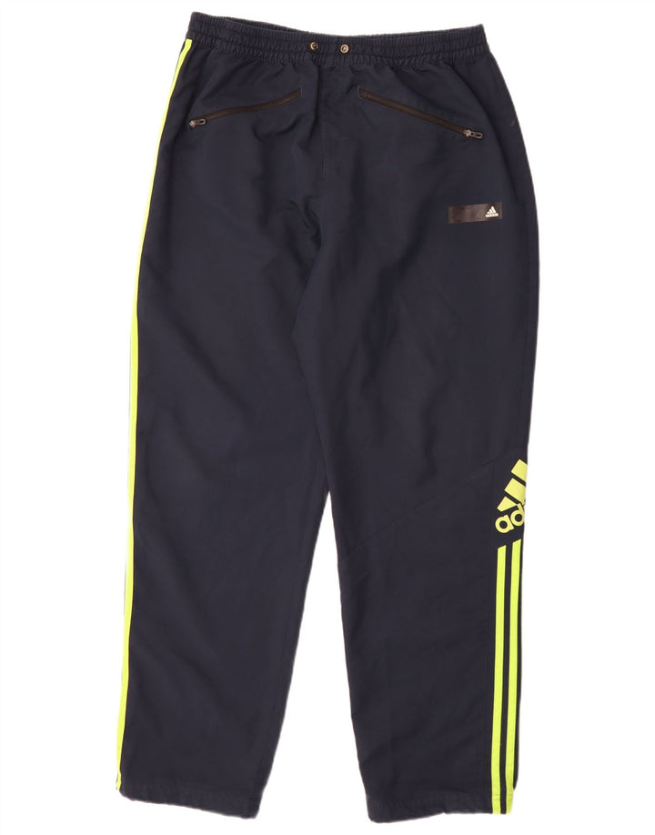 Adidas Herre grafisk træningsdragt Bukser Large Navy Blue Polyester