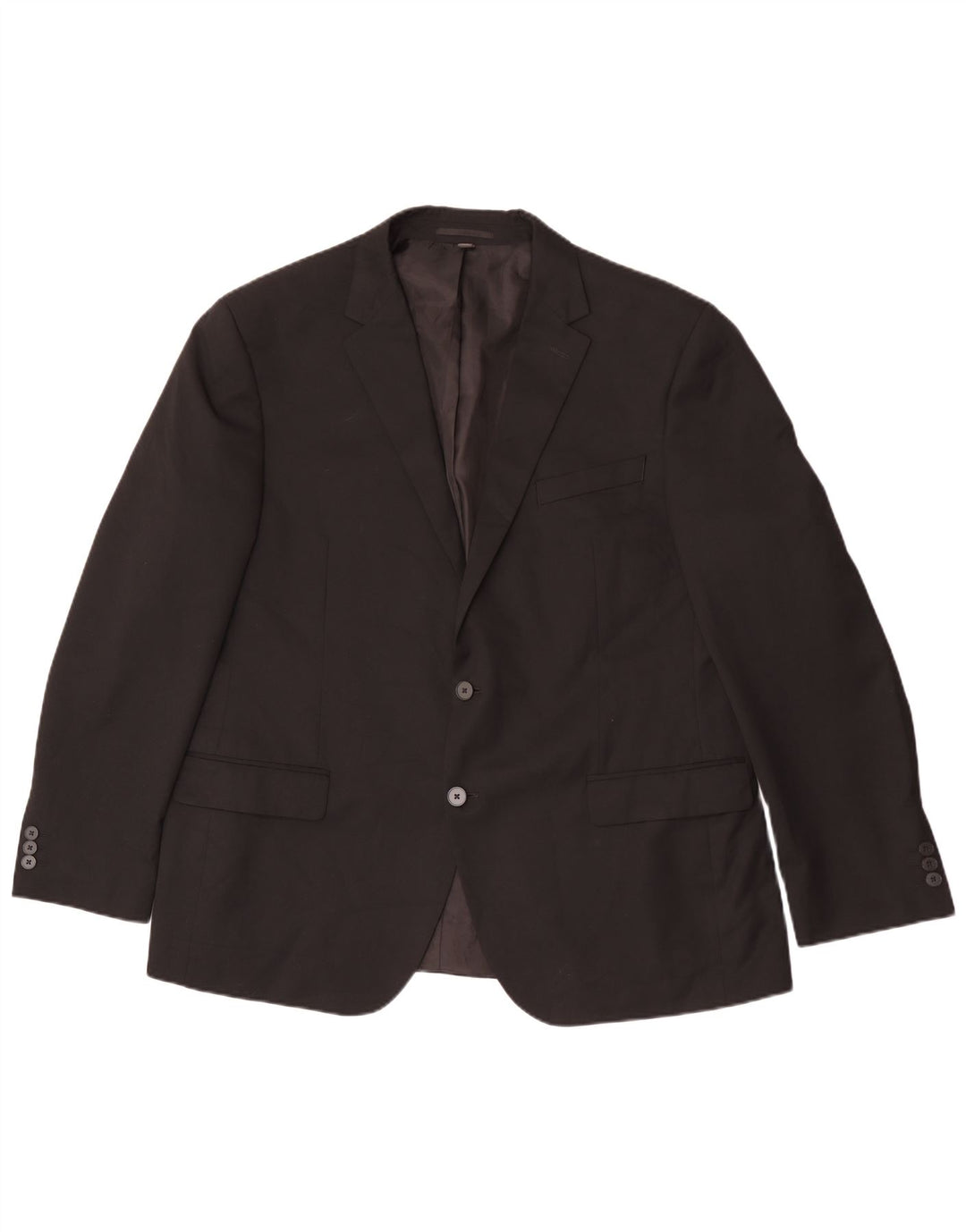 Marks & Spencer Herre 2-knaps blazerjakke UK 46 XL Sort Polyester