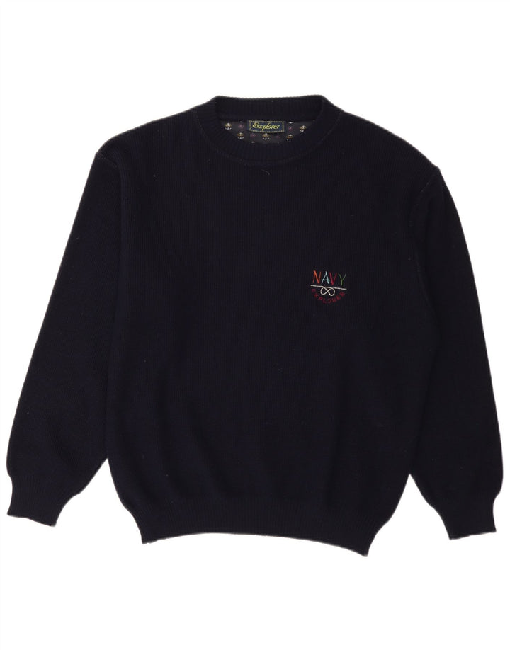 Explorer Herre Crew Neck sweater IT 50 Medium Navyblå Uld