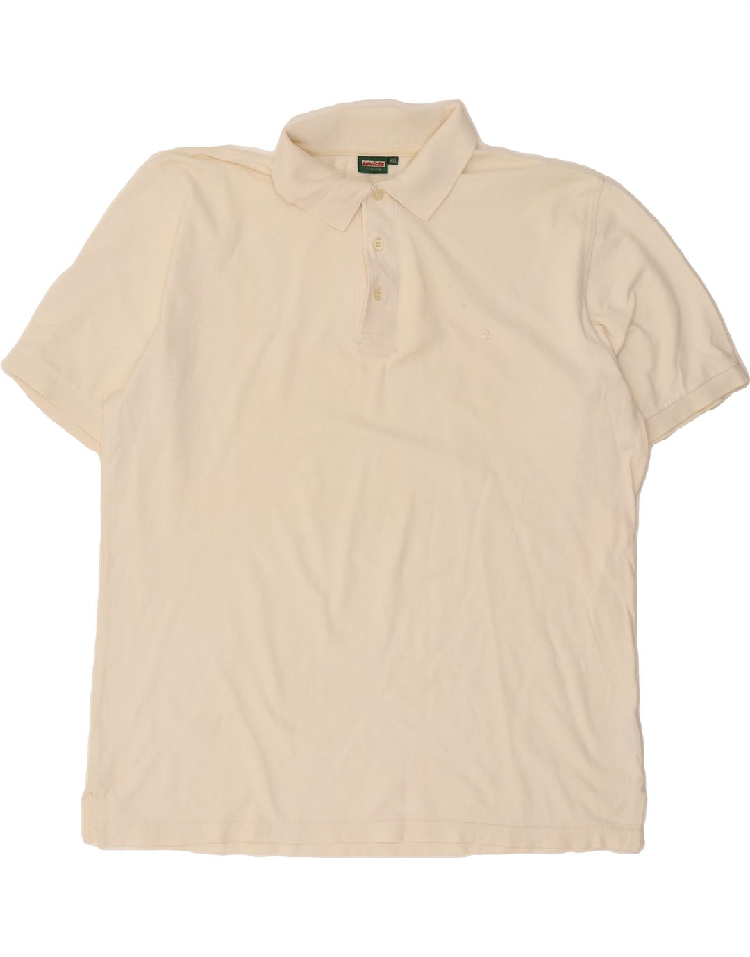 INVICTA Mens Polo Shirt 2XL Off White Cotton Vintage Invicta and Second-Hand Invicta from Messina Hembry 