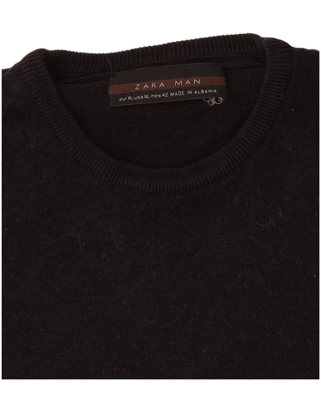 Zara Herre sweater med rund hals XL sort