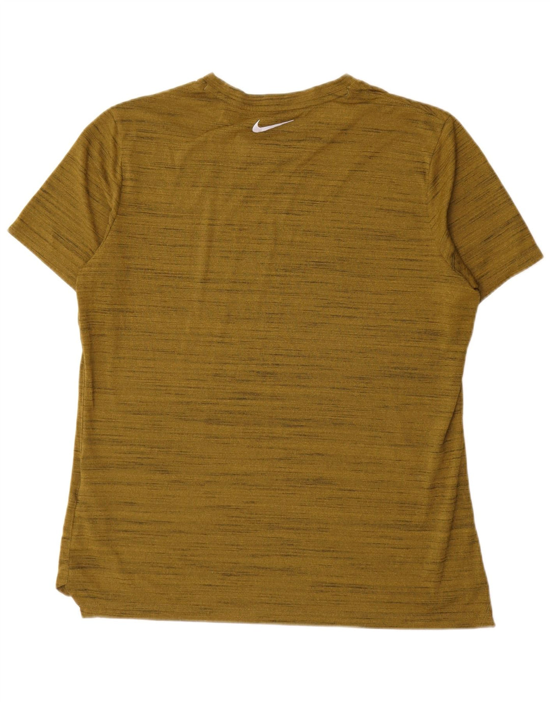 NIKE Herre Dri Fit T-Shirt Top Stor Khaki Flecked Polyester