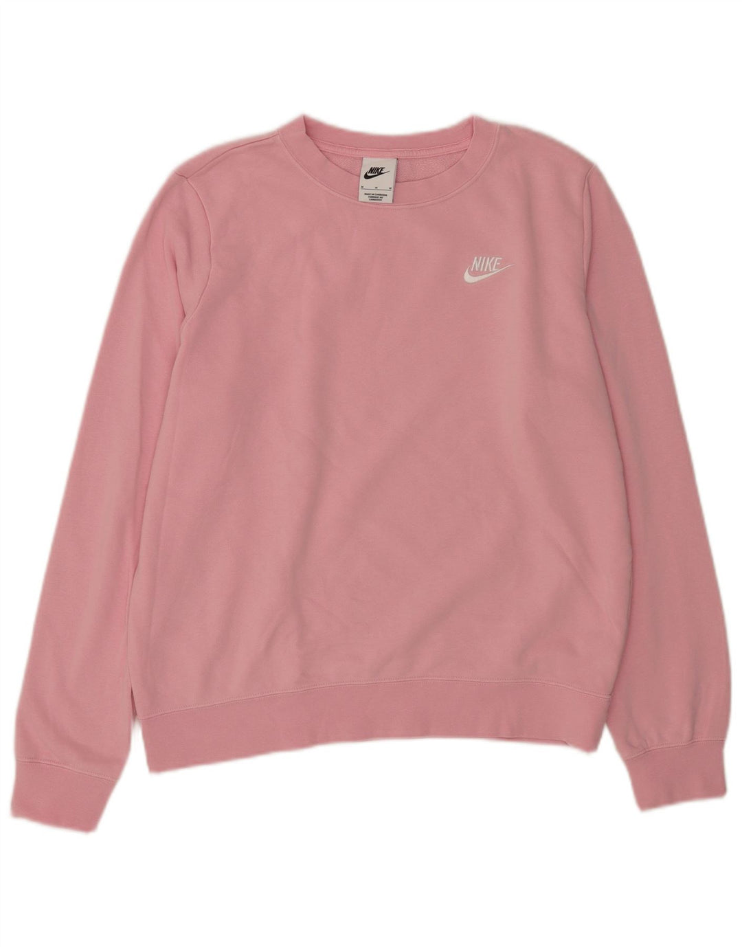 Nike Dame Sweatshirt Jumper UK 14 Medium Pink Bomuld