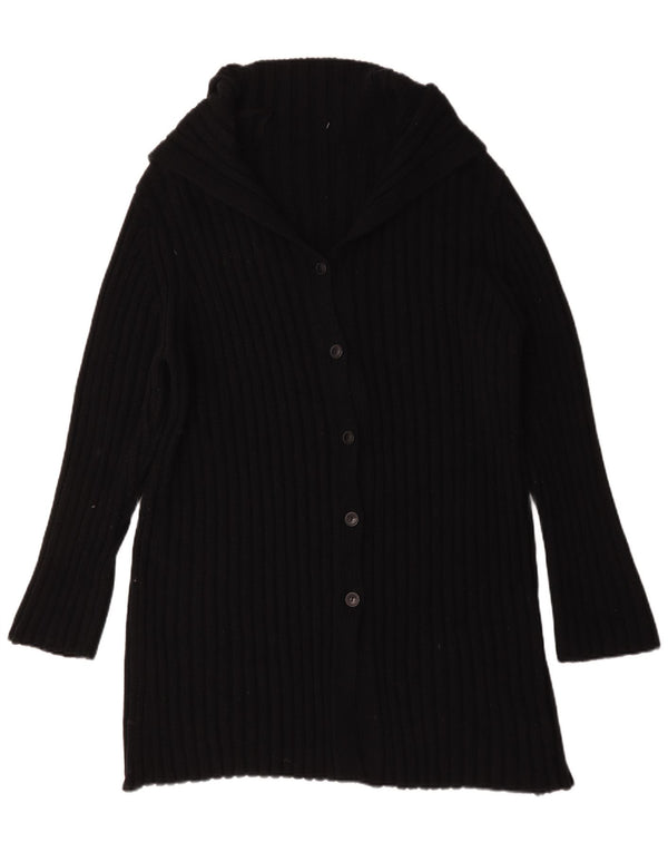 Marks & Spencer Dame Longline Cardigan Sweater UK 22 3XL Sort Akryl