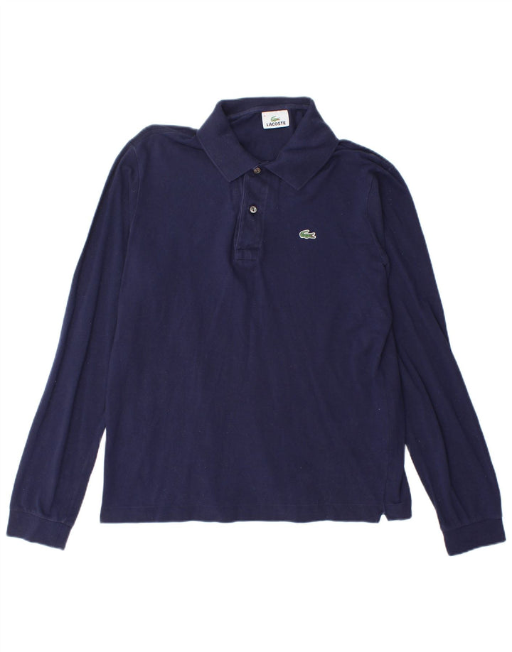 Lacoste Langærmet Polo Shirt til mænd Størrelse 4 Medium Navyblå Bomuld