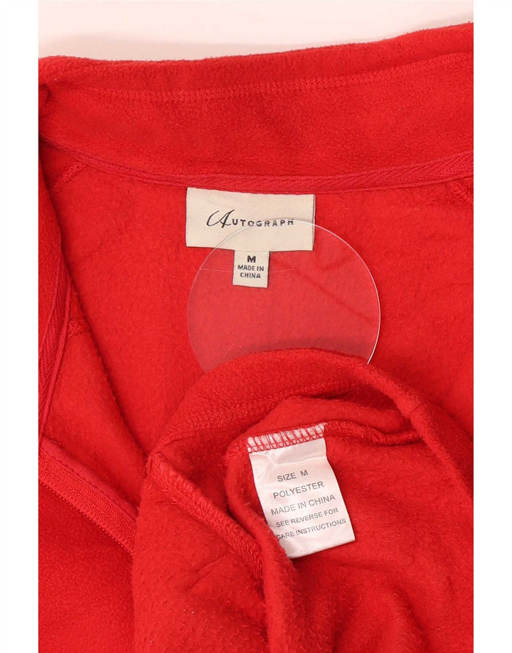 Marks & Spencer Herre Autograph Fleece Gilet UK 38 Medium Rød Polyester