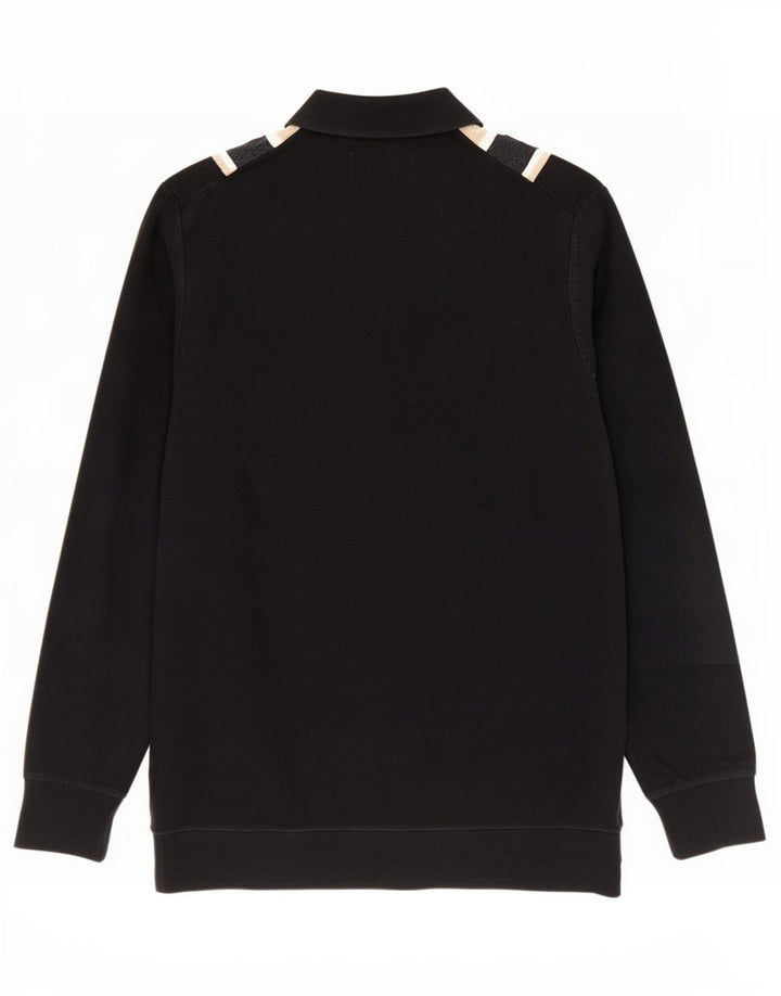 Marks & Spencer Herre Polo Neck Jumper Sweater Medium Sort Colourblock