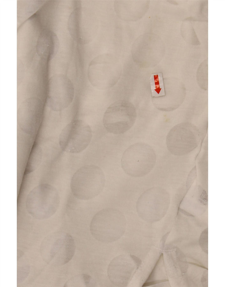 ADIDAS Damevest Top UK 10 Lille hvid geometrisk polyester