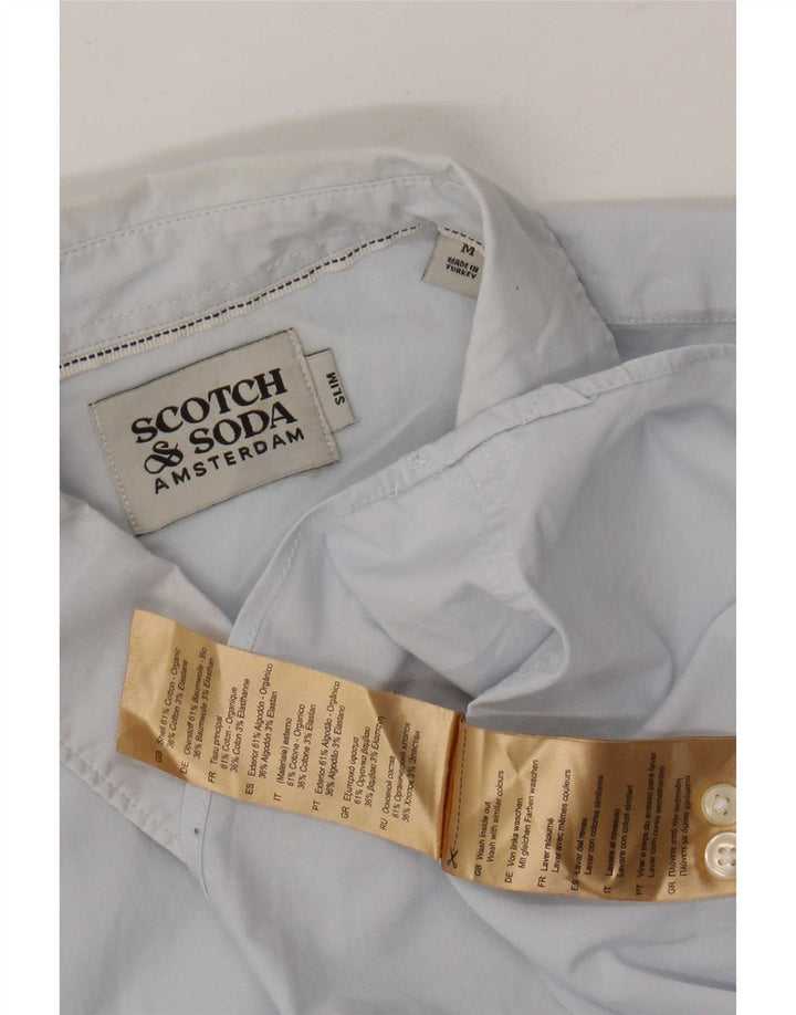 Scotch & Soda Herre Slim Fit skjorte Medium Blue Bomuld