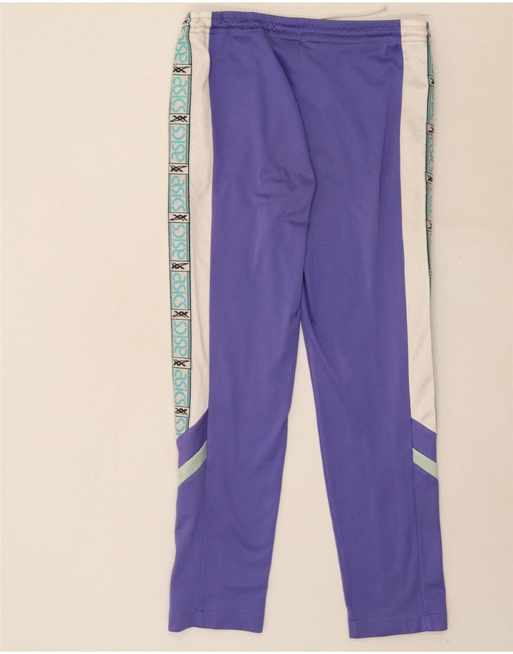 ASICS Mens Graphic Tracksuit Trousers IT 48 Medium  Purple Colourblock Vintage Asics and Second-Hand Asics from Messina Hembry 