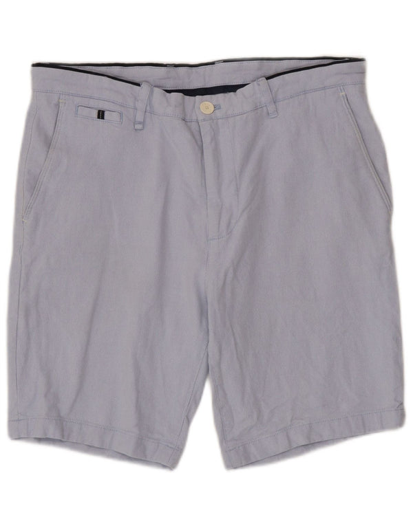 Zara Herre Chino Shorts EU 44 Large W34 Blue Cotton