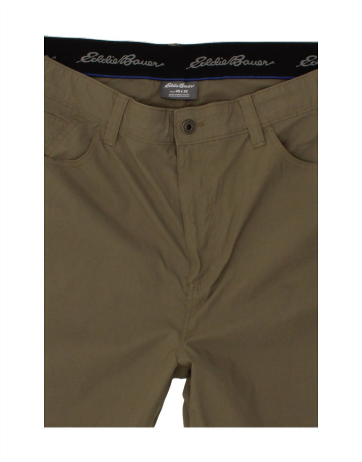 EDDIE BAUER Womens Slim Casual Trousers W40 L32  Khaki Nylon Vintage Eddie Bauer and Second-Hand Eddie Bauer from Messina Hembry 