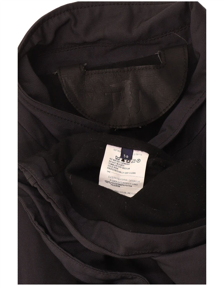 Trussardi Herre Utility Jacket IT 58 4XL Navy Blue Polyester