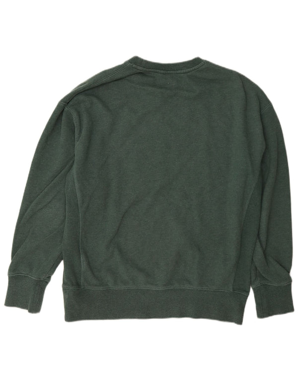 Superdry Herre Grafisk Loose Fit Sweatshirt Jumper XS Grøn Bomuld