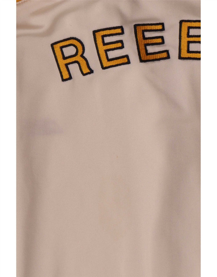 Reebok Herre Grafisk Loose Fit træningsdragt Topjakke Stor hvid Colourblock
