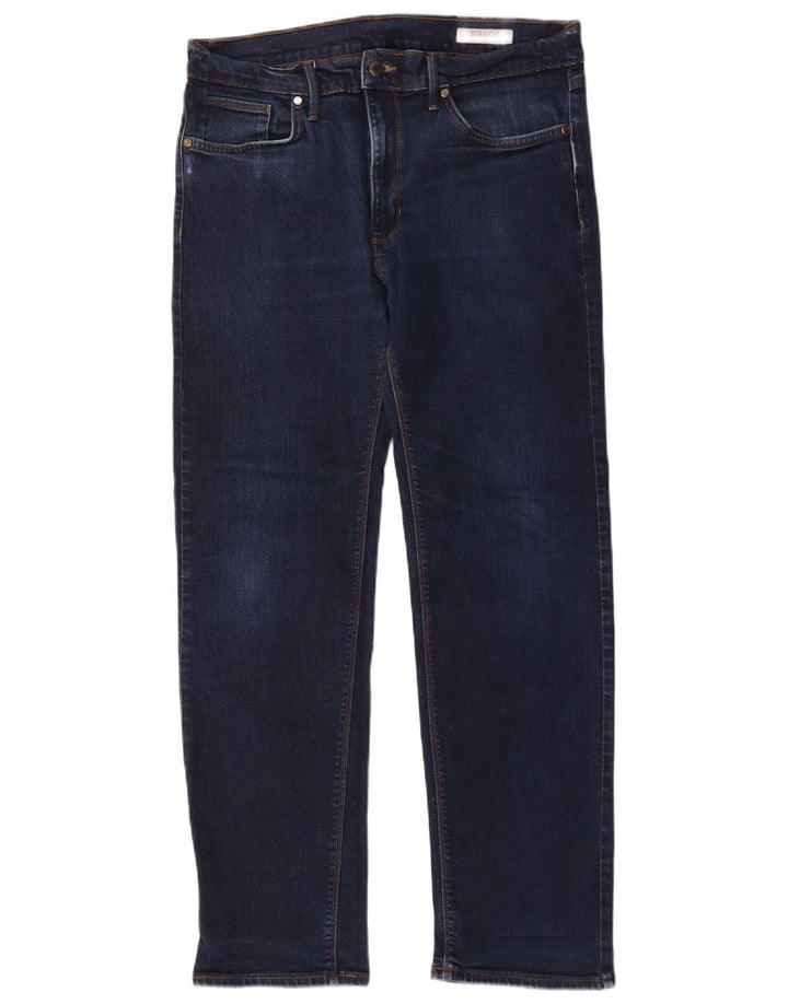 Marks & Spencer Straight Jeans til mænd W34 L31 Marineblå bomuld