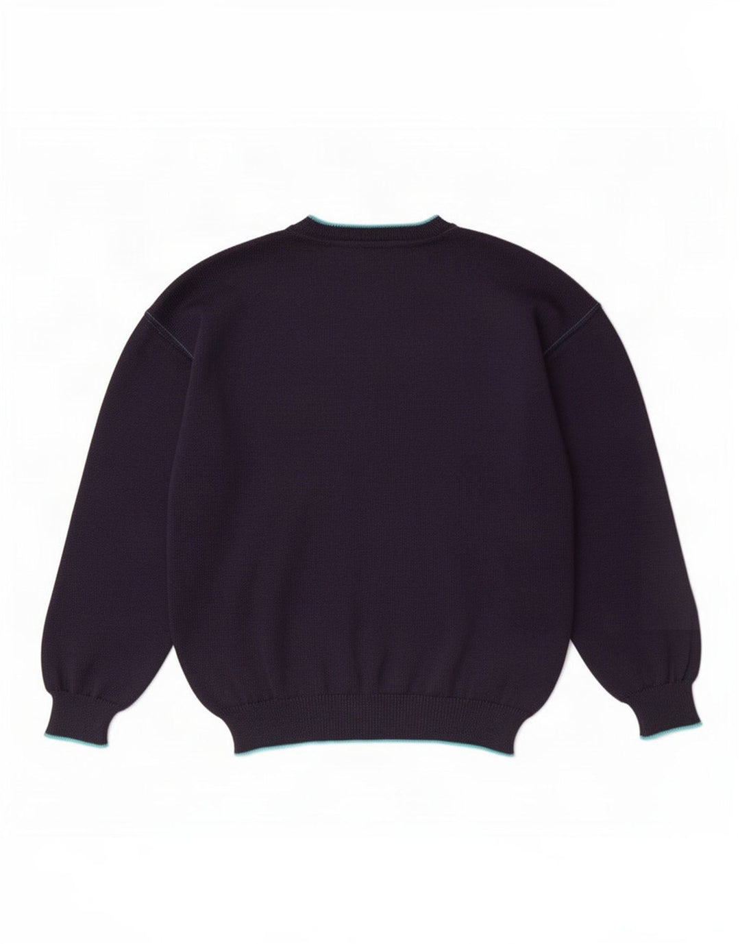 Vintage Herre V-hals sweater IT 50 Medium Marineblå Uld