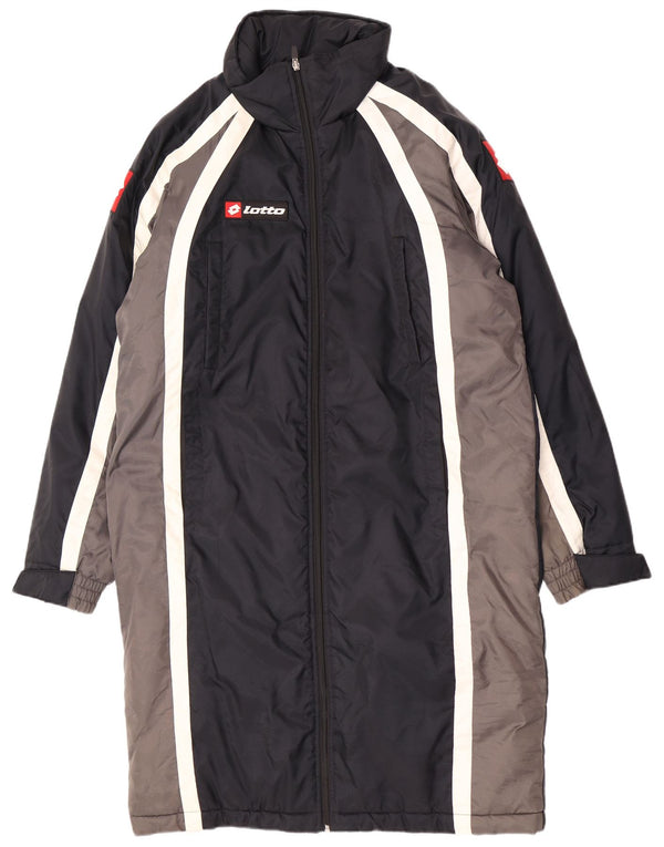 Lotto Herre Overfrakke UK 36 Small Black Colourblock Nylon Sports