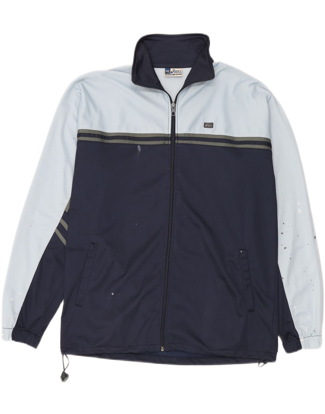 Asics Træningsdragt til mænd Topjakke Stor marineblå Colourblock Polyester
