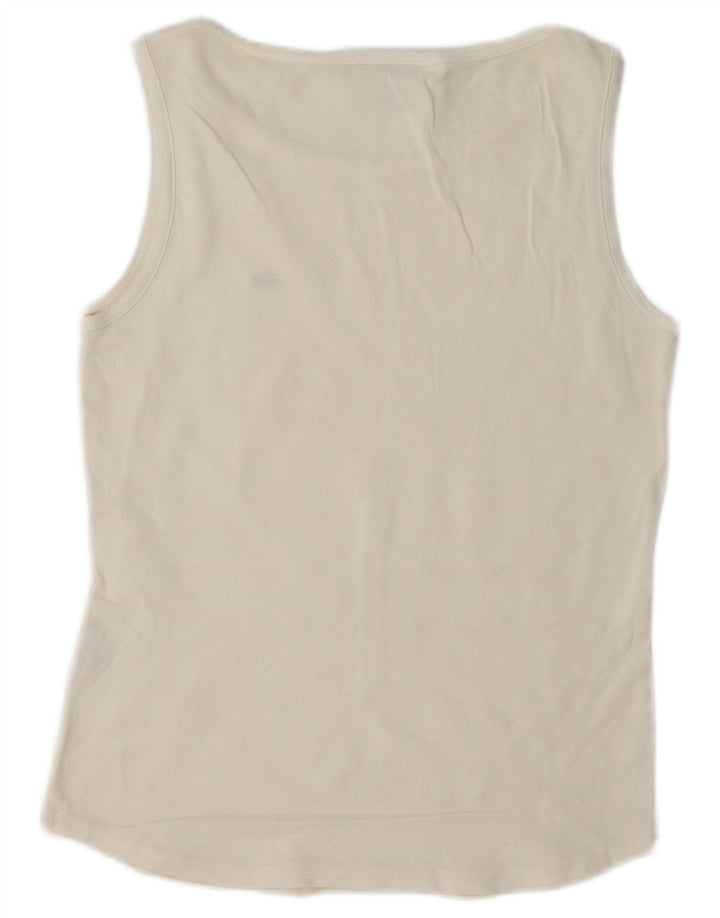 Lacoste Damevest Top Størrelse 40 Medium Hvid Bomuld