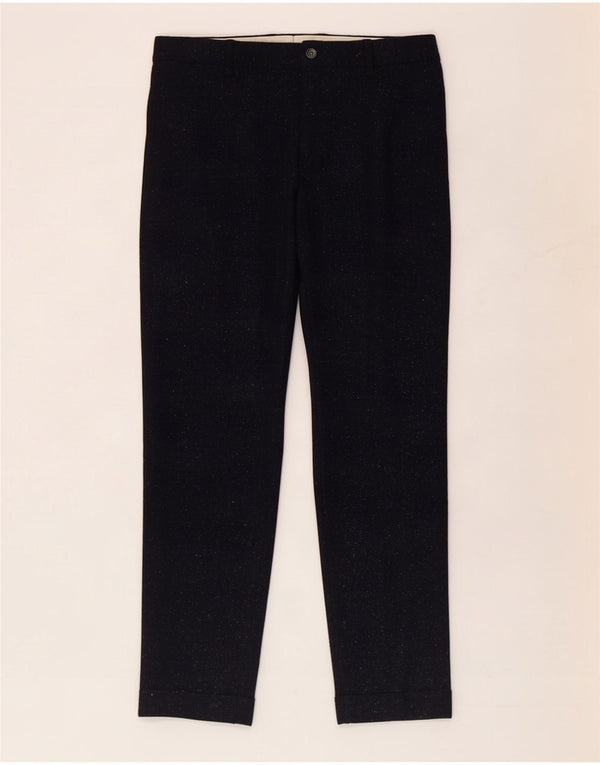 Zara Slim Casual Bukser til mænd EU 38 Small W30 L28 Navy Blue Polyester