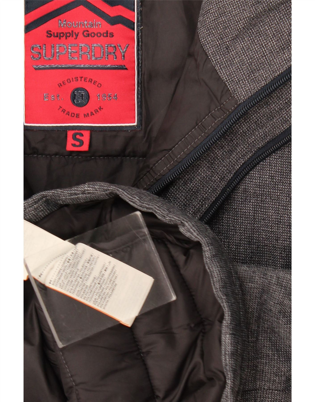 Superdry Polstret jakke til mænd UK 36 Lille marineblå polyester