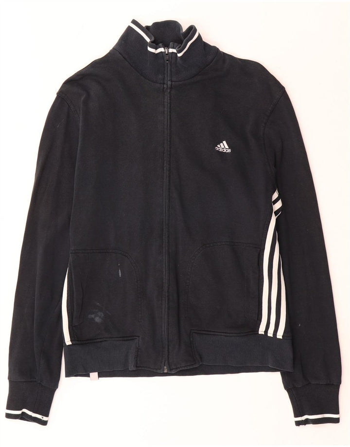 Adidas Træningsdragt til mænd Topjakke UK 38/40 Medium Sort Bomuld