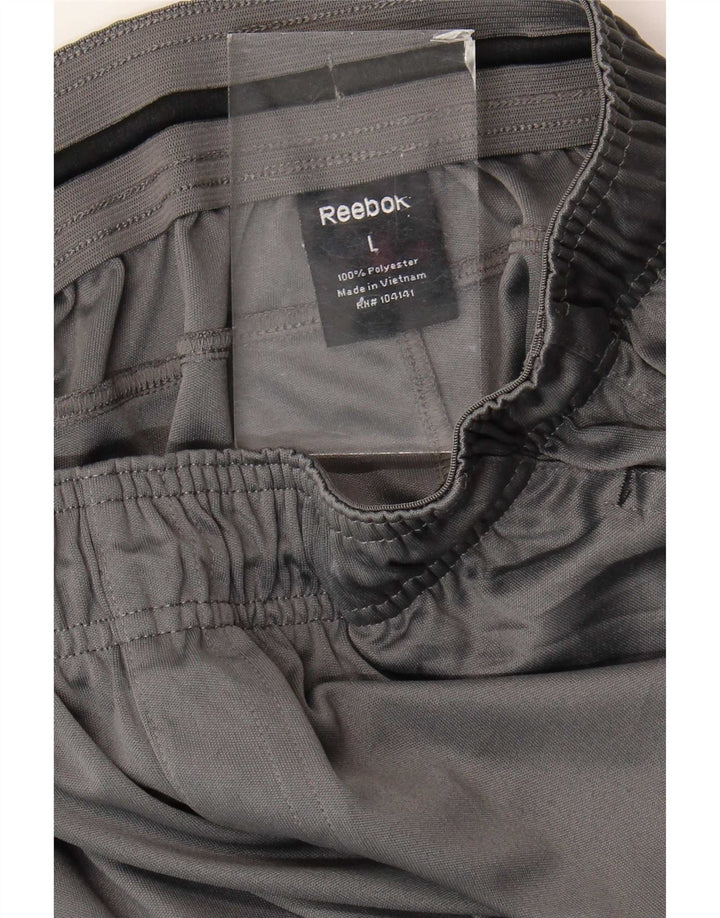 Reebok Træningsdragtsbukser til kvinder UK 14 Large Grå Polyester