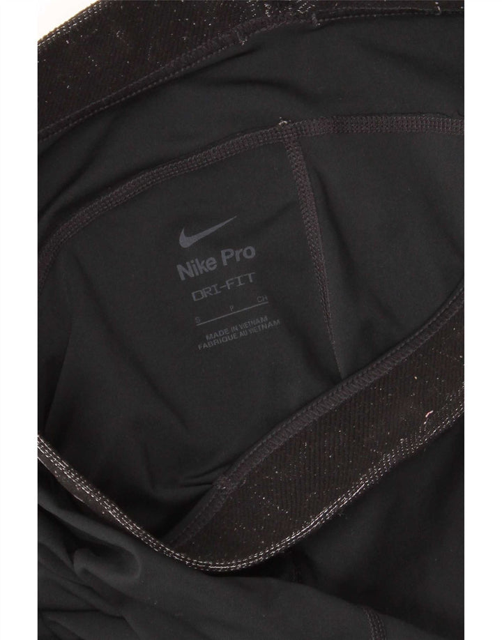 Nike Dame Capri Grafiske Leggings UK 8 Lille Sort