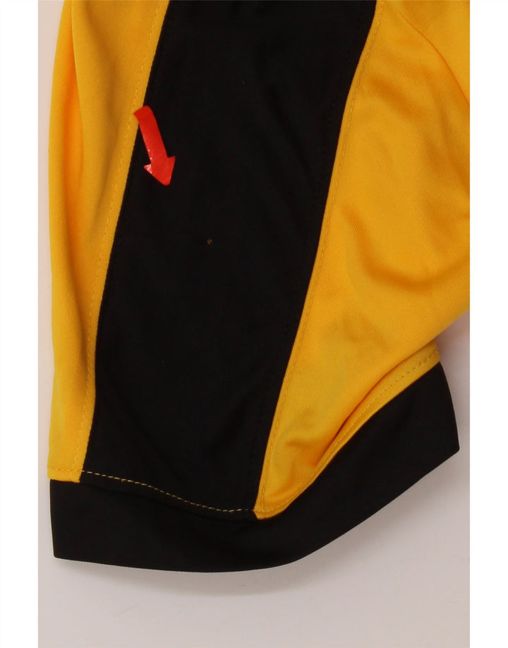 Nike Herre Dri Fit T-shirt Top Medium Gul Colourblock Polyester