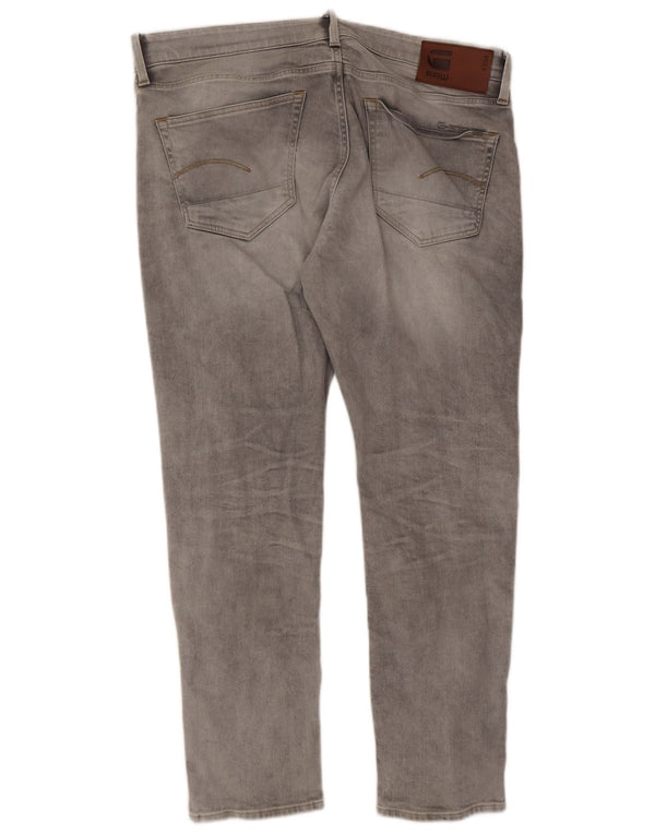 G-Star Herre 3301 Slim Jeans W36 L30 Grå Bomuld
