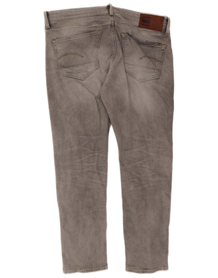 G-Star Herre 3301 Slim Jeans W36 L30 Grå Bomuld