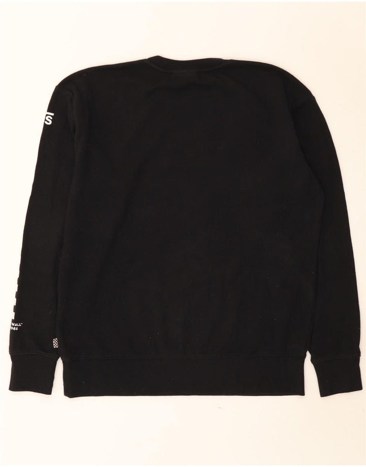 Vans Grafisk sweatshirt til mænd XS Sort geometrisk bomuld