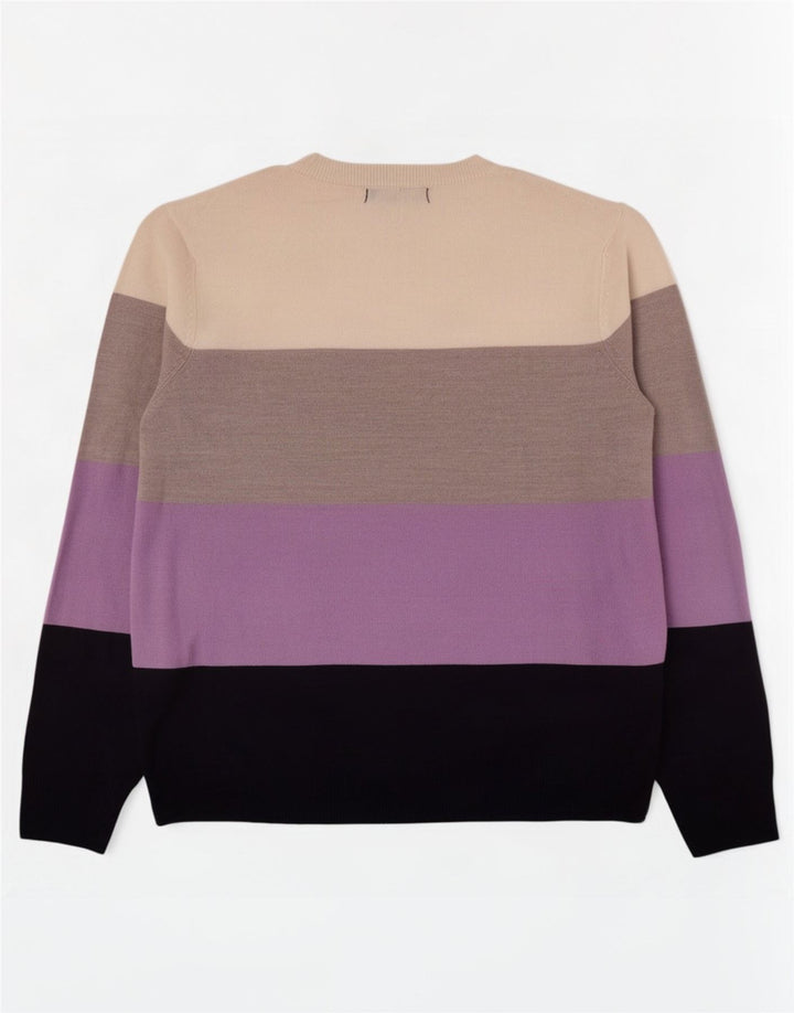 Marks & Spencer Dame Boat Neck Jumper Sweater UK 14 Large Multicolor