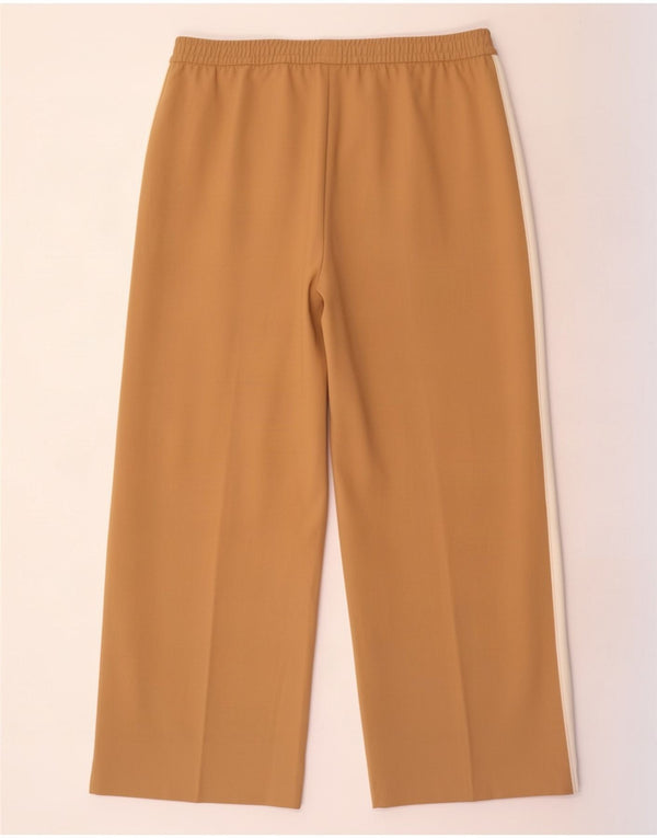 Marks & Spencer Kvinder Højtaljede Casual Bukser UK 20 2XL W40 L29 Beige