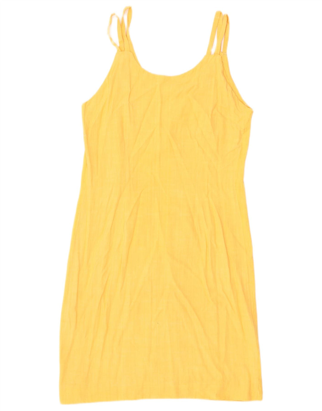 Vintage solkjole til kvinder UK 12 Medium Yellow