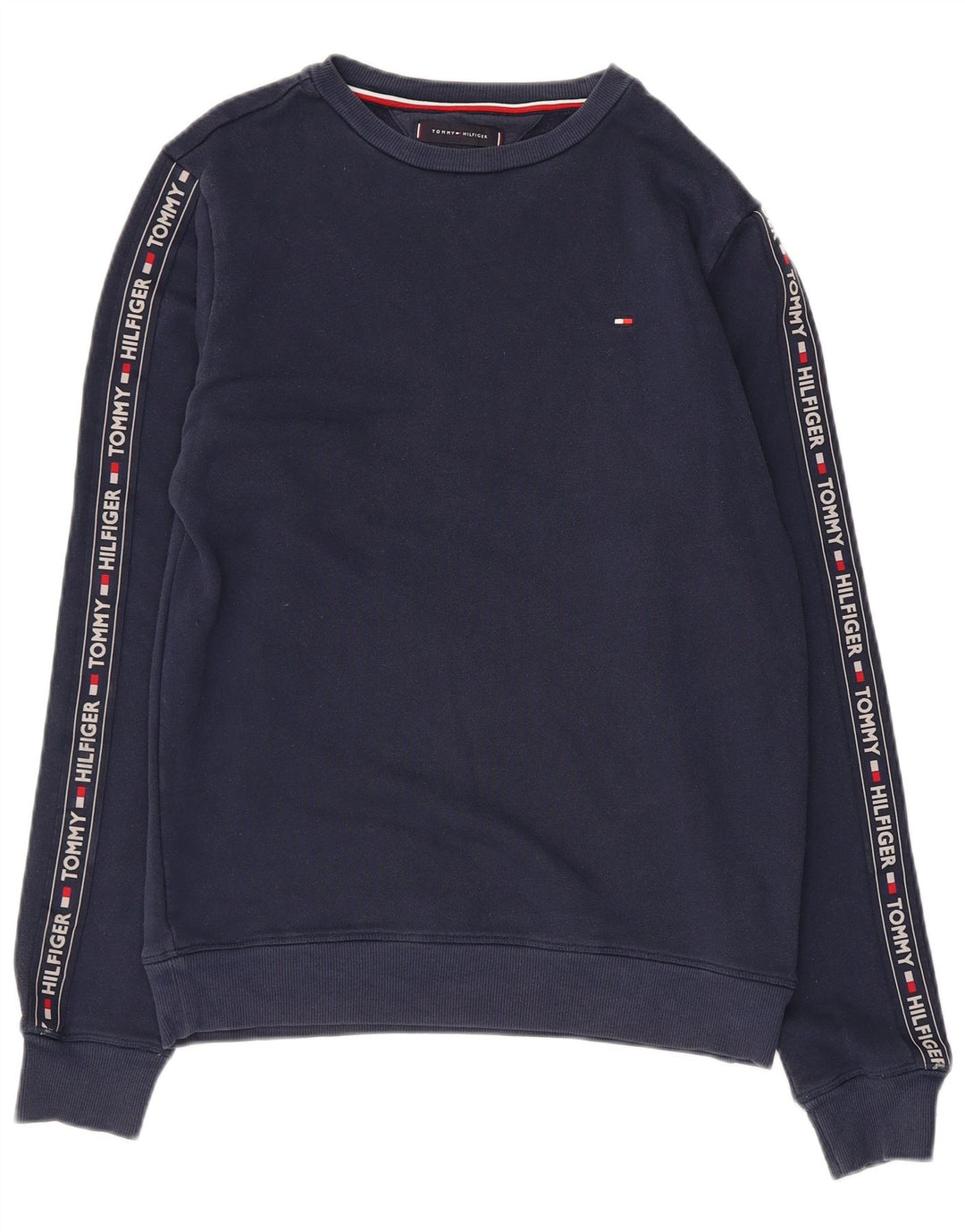 Tommy Hilfiger Grafisk sweatshirt til mænd, lille marineblå bomuld