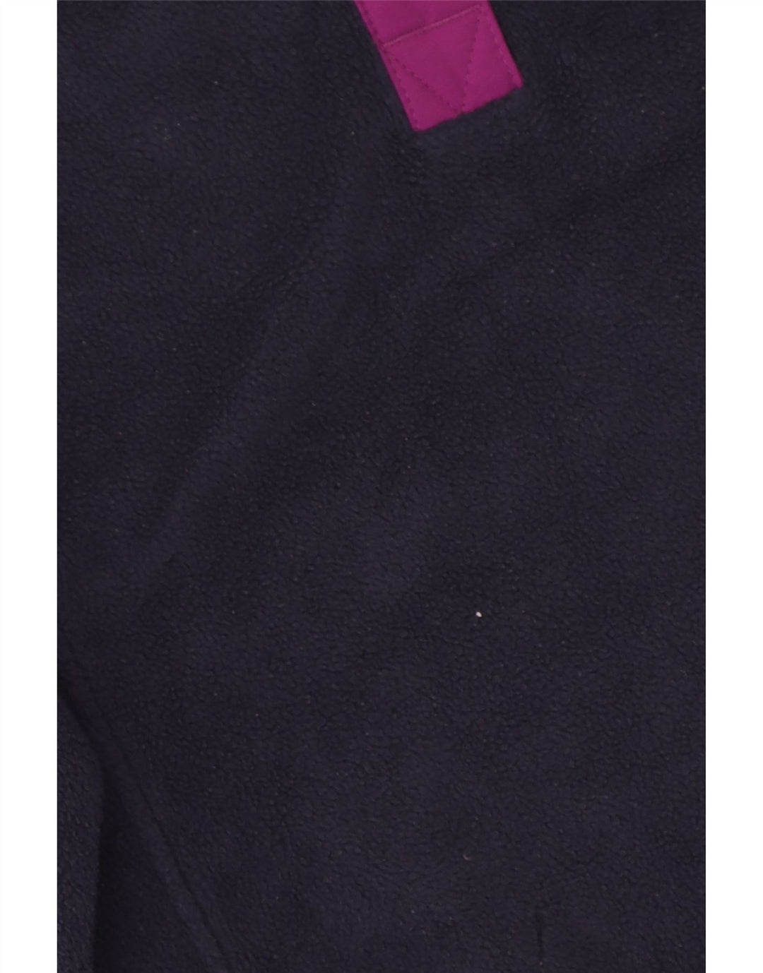 Columbia Womens Button Neck Fleece Jumper UK 16 Large Navy Blue Polyester