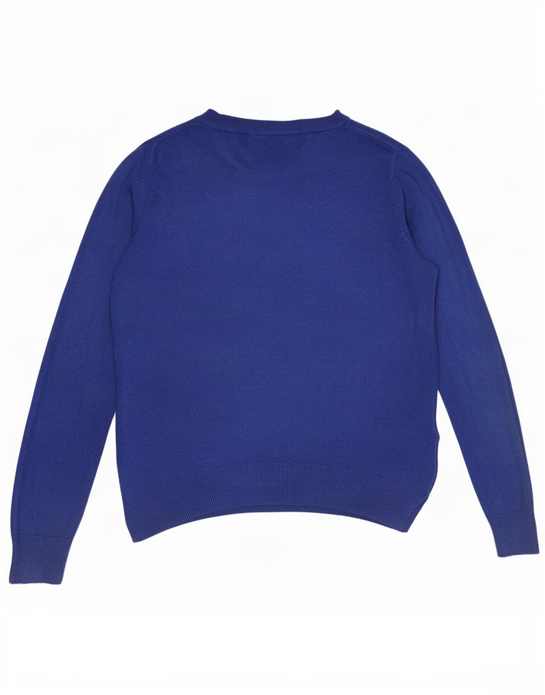 Marks & Spencer Dame Boat Neck Jumper Sweater UK 12 Medium Blue Acryl