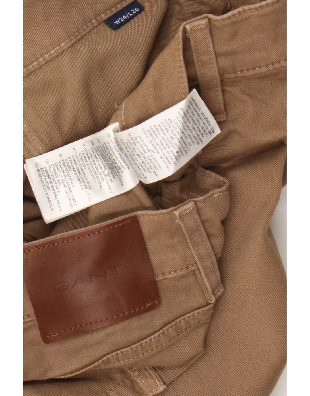 Gant Herre Slim Cargo Bukser W34 L32 Brun Bomuld