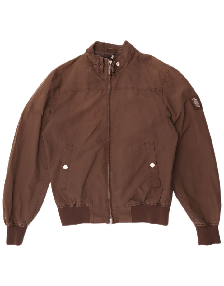 Refrigue Herre Bomber Jacket UK 40 Stor Brun Nylon